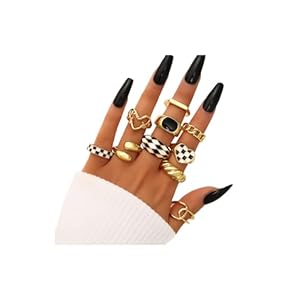 FAXHION 12PCS Gold Stackable Rings ...