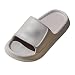 Sandalias de mujer con tacón elegante para iniciar con cuña para hombre, interior familiar, zapatillas para mujer, par de secadoras rápidas gruesas, zapatillas para hombres, gris, 42 EU