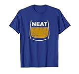 Neat Whiskey Glass | Gift for Whiskey Lover Bartender T-Shirt, Men, Royal Blue, XX-Large
