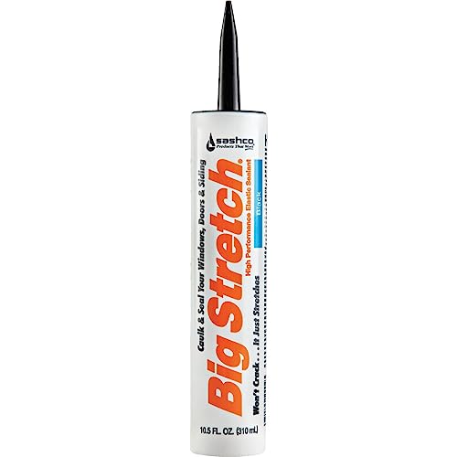 Sashco 10004 Big Stretch Caulk Black 10.5-ounce