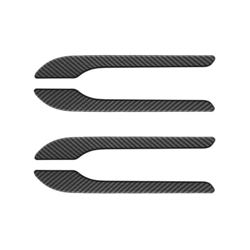EVEKHAHHRB Maniglia Esterna Portiera 4 Pezzi Per Modello 3/Y 2017 2018 2019 2020 2021 2022 2023 2014 2025 Maniglia Della Porta Adesivo ABS Copertura Pasta Accessori Fibra Carbonio(Matte Carbon Fibre)