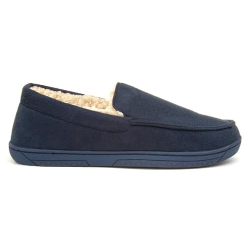 The Slipper Company Mens Navy Full Slipper - Size 10 UK - Blue