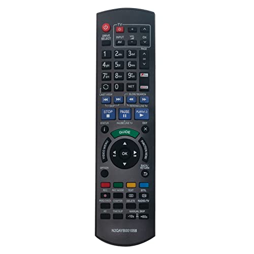 N2QAYB001058 Replacement Remote Control -VINABTY-Fit for Panasonic HDD DVD Blu-Ray Recorder DMR-HWT250EB DMR-PWT550EB DMRHWT250EB DMR-PWT655EB DMRBWT850EB DMRHWT150EB - Image 3