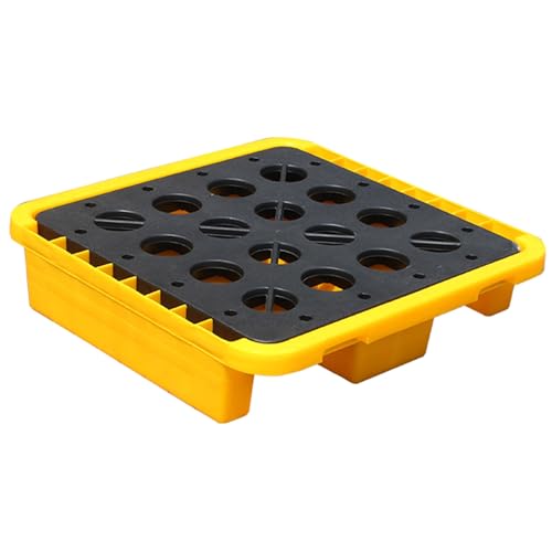 Plateforme de rétention étanche anti-déversement avec grille supérieure plate