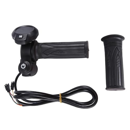 Loufy Bicicleta scooter eléctrico indicador acelerador Ebike mango de gas monitor digital para bicicleta scooter eléctrico disparador duradero fácil de usar