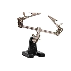 CFH Soldeerassistent LA 240 – derde hand met verstelbare klemmen, houderhulp voor filigraan soldeerwerk, fixatie en stabilisatie, accessoires voor elektrische soldeerapparaten en soldeerhulpmiddelen