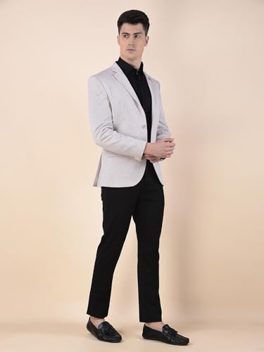Image of Cantabil Blazer for Men | Premium Casual Blazer Slim Fit Notched Collar Terry Rayon Stretch Fabric Self Design Pattern (P MBZC00095)