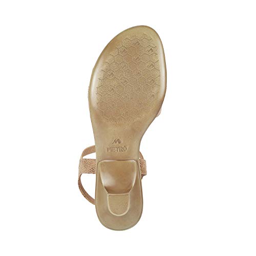 Image of Metro Women's Heeled Faux Leather Comfy Fashion Sandals