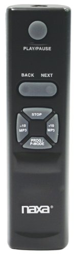 NAXA Electronics Leitor de MP3/CD portátil com rádio estéreo AM/FM e leitor/gravador de cassete