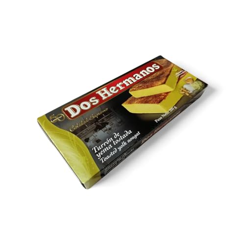 Turrón de Yema Tostada Elaborado con los Mejores Ingredientes Naturales, tiene un Delicioso Sabor y la Textura Perfecta Profundo a Huevo y Azúcar Caramelizado - 200 g.