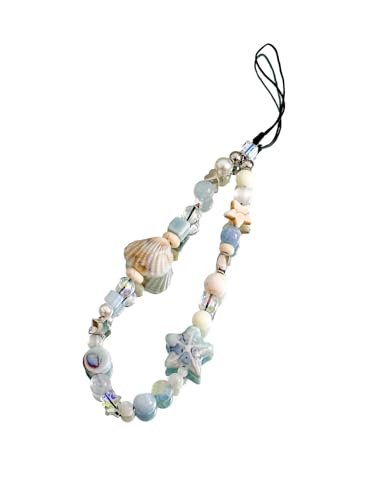 VICKYPOP Breloque en forme d'étoile de mer pour téléphone portable - Fait à la main - Pour femme et fille, Résine, Pas de gemme