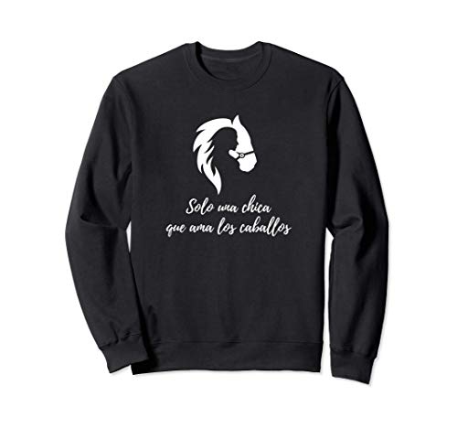 Divertido Diseño Solo una chica que ama los caballos Sudadera