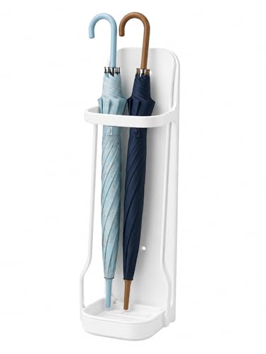 Image of Wall Mounted Umbrella Holder for Home & Office | Space Saving Umbrella Storage Rack with Water Drip Tray | Self Adhesive Umbrella Organizer for Entryway, Hallway & Door