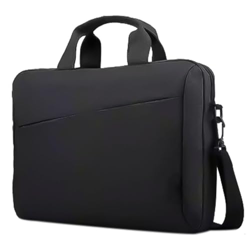 Bolsa Executiva para Notebook até 17 Polegadas Pasta Protetora com Alça de Ombro Compartimentos para Documentos e Acessórios(Preto)
