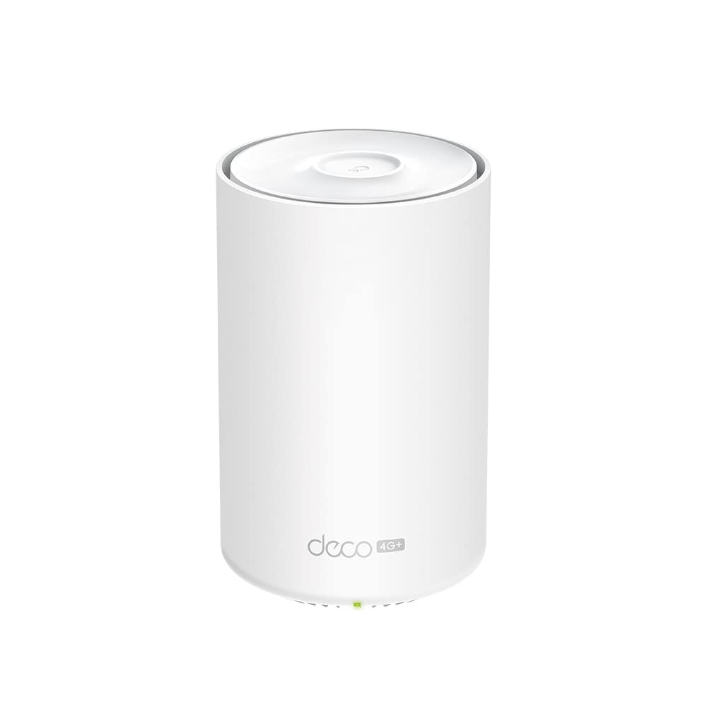 TP-Link Router 4G+ Mesh AX3000Mbps, Wi-Fi 6 Dual Band, Velocità 4G+ Cat 6, Slot per Scheda SIM Nano, 3 Porte Gigabit, Mesh, HomeShield, Compatible con Alexa, Deco X50-4G(1-Pack)