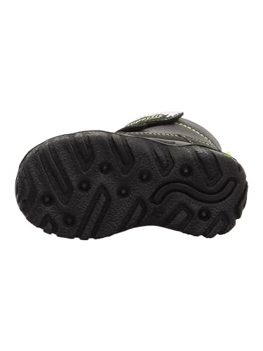 Boy's Modern Snow Boot, Schwarz Gelb 0000, 12 Wide Little Kid4