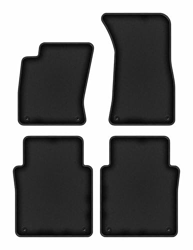Tapis de sol Audi A8 D3 Long de qualité supérieure en velours noir ajusté