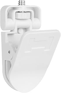 yanwuwa Clip de abrazadera para montaje de cámara para monitores con conector de tornillo general de 1/4 para pantalla LCD, luz de llenado superior y soporte para cámara web