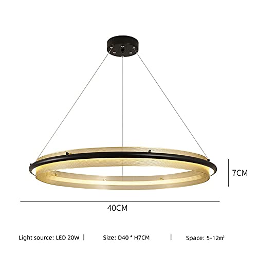 Lustres LED à intensité variable 60cm suspendus de chambre et bureau