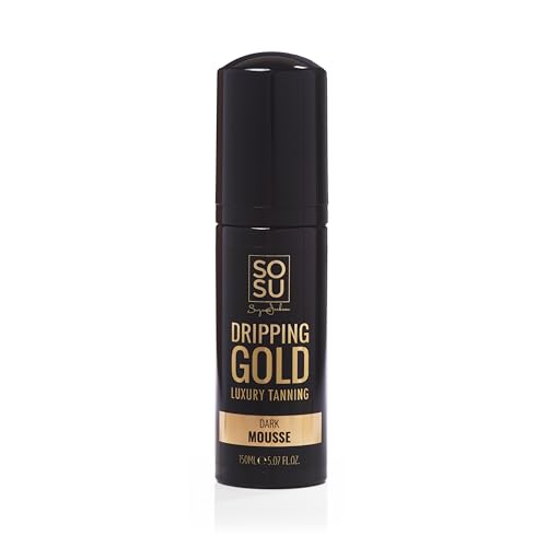 Mousse autobronzante haut de gamme Dripping Gold Luxury SOSU formule hydratante Dark
