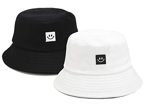 FGSS Seau Smile-Face en coton - Protection UV pliable - - Taille unique Cover