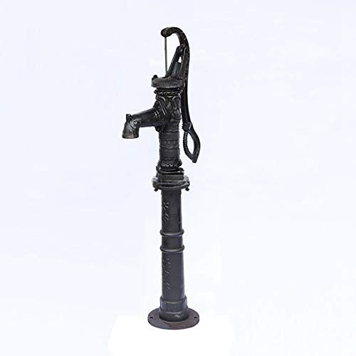 DYRABREST Vintage Hand Well Pump kit,Pitcher Water Pump with Heightening Base for Garden Decoration,Deep Well