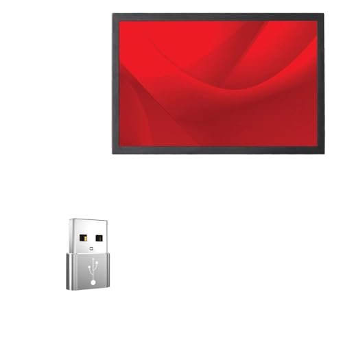 BoxWave Adapter Compatible with UVP Digital Signage Commercial LCD Display M32SB2T (32 in) - USB-A to C PortChanger (5-Pack), Type-C OTG Convert Charging Data Adapter - Metallic Silver