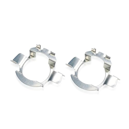 KOOMTOOM 2 pièces métal LED H7 ampoules adaptateurs support de base de lampe clip de support pour quasquai/Polo 6r / Polo 9r / Jetta Sport (MK6) (K05)
