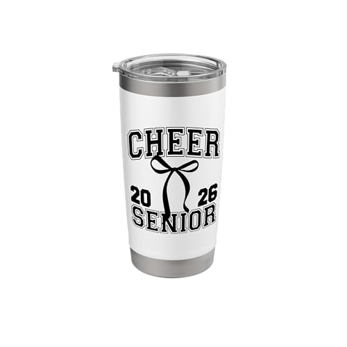 Cheer Senior Class Of 2026 High School Cheerleading Senior Stainless Steel Insulated Tumbler