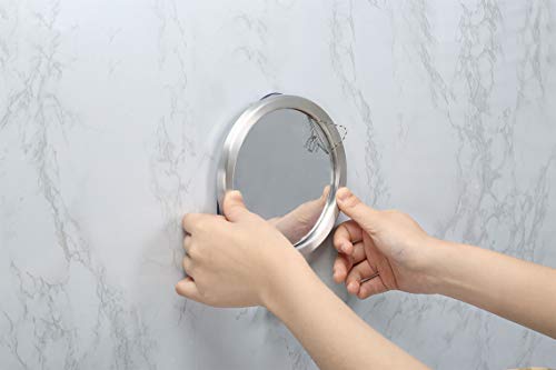 Ettori Shower Mirror Fogless, Shaving Mirror for Shower with Razor Holder & Powerful Lock Suction - Thumbnail 3