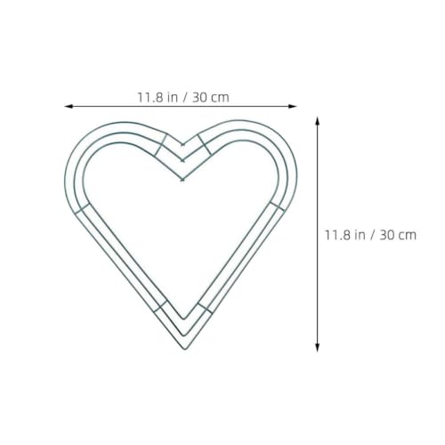 Estructura de hierro FRCOLOR para evitar deformaciones en coronas de flores de San Valentín 3