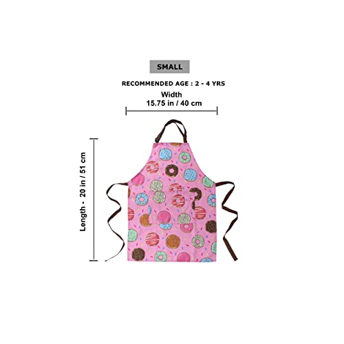 Kids Apron - Donut - Dual Pockets - Chef Kitchen Cooking Garden Artist Painting Cleaning Baking Pottery Gift Boys Girls #TOP1