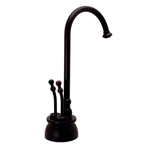 Image of Westbrass DT1F262-12 Docalorah 10 inch 2-Handle Hot and Cold Water Dispenser Faucet with Digital Tank and Filter, Oil Rubbed Bronze