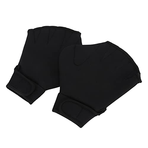 Luvas de Natação Aumentam a Velocidade de Costura Posicionando Dedos Abertos 2 Peças Luvas de Nataçã