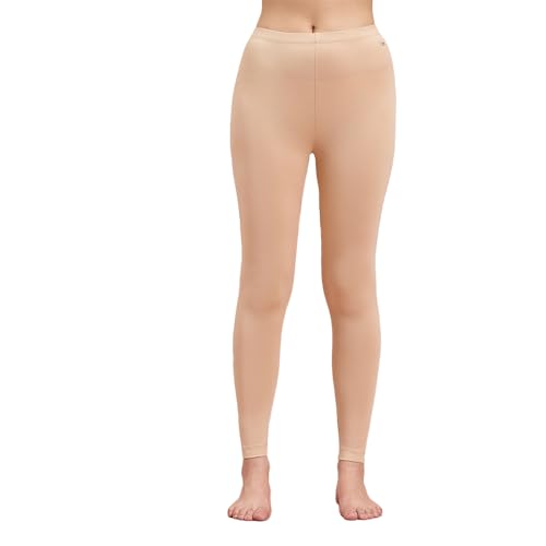 NYKD (NYOE06 Ultra Light & Soft Leggings Thermal Wear for Women | High Rise Slim & Snug Fit Ankle Length Winter Warmer | Highly Insulating Microfibre Pants That Stay Hidden Under Clothes