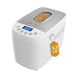 Davivy 3LB Bread Maker Machine with 2 pairs Kneading Paddles,15-in-1 Automatic Bread Machine Nonstick Bowl For Bread, Jam& Yogurt, 3 Loaf Sizes and 3 Crust
