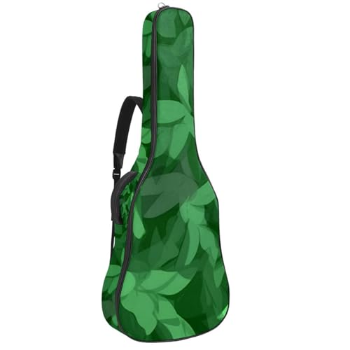 Sac de transport pour guitare acoustique 40 pouces étanche à motif feuilles