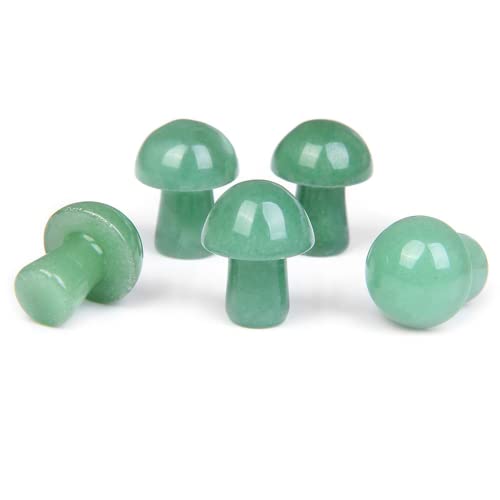 Mtd Gem Crystal Mushroom Sculpture Mini Mushrooms Decor Decorative Gemstone Mushroom Decoration Colorful Mushroom Stone Decor Crafts For Garden Yard Decor #TOP7