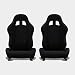 MODAUTO Asiento Deportivo Coche, Semibaquet Ajustable, de Tela, con Ríeles incluidos, Conductor...