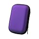 Festplatten Case Für 2,5’’ Festplatten,Festplattentasche Case für Externe Festplatte,Portable HDD SSD case mit Innenfächer Netztaschen,Robust Stoßsicher Tasche Hülle, Hart Reise Tragen Etui Case, Weiß