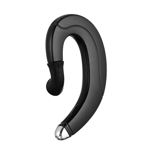 BRIGHTFUFU 防水骨伝導 耳掛け式片耳対応 耐汗設計 ドライビングスポーツ用 快適装着 ブラック