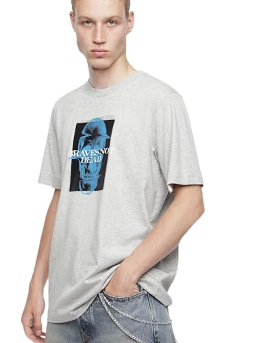 T-shirt Diesel 00sj60 pour homme en coton premium noir