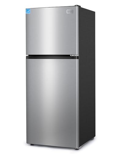 Image of BLACK+DECKER 10.5 Cu. Ft. Top Mount Refrigerator, BR1000XS, Stainless Look