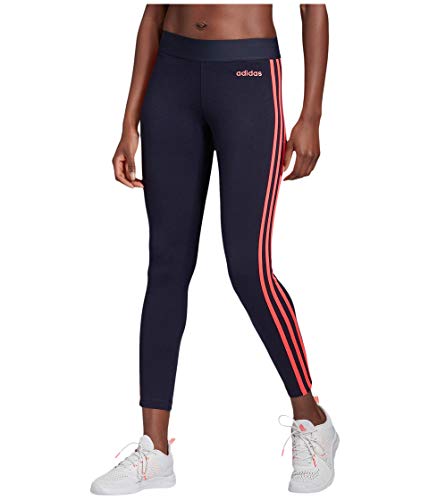 adidas Female Essentials 3-Stripes Tights, Ink/Signal Pink,M