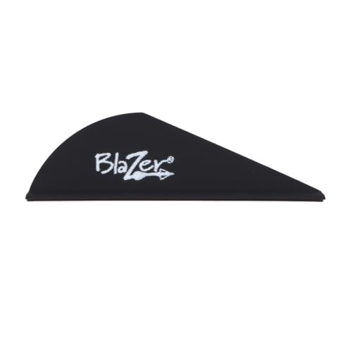 Bohning Blazer Vane Black 2 inch Pack of 100