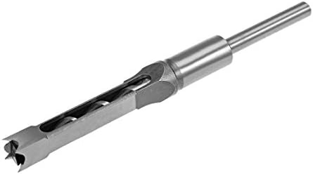 uxcell Square Hole Drill Bit, 1/2" High-Carbon Steel Hollow Chisel Mortise Power Tool for Woodworking