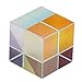 Cubo di colore, K9 Cristallo a sei lati Cubo a dispersione Prisma Giocattoli Fotografia Insegnamento Scrivania Decorazione Giocattoli per ufficio Adulti Bambini(2 * 2 * 2cm)
