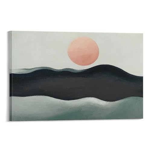 Georgia Okeeffe Print Painting SUNSET LONG ISLAND 1939 Canvas Poster Wall Art Picture Prints Hanging Photo Decor Home Posters Artworks 16x24inch(40x60cm)