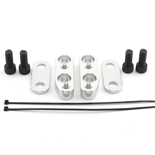 Elevadores manillar motocicleta adaptadores aluminio CNC para Honda Goldwing GL1800 F6B silver