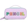 Losong Pencil Case Cute Pencil Pouch for Girls, Large Capacity Pencil Bag with Handle for School Office, Birthday Gifts for Kids Teen Student Women Pencil Box Purple